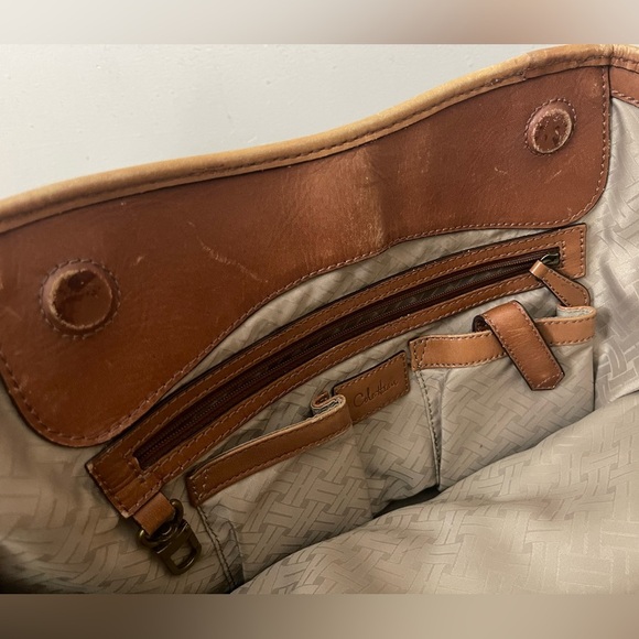 Vintage Cole Haan basket weave Tan Woven Leather Tote boho chic coastal - Picture 16 of 16